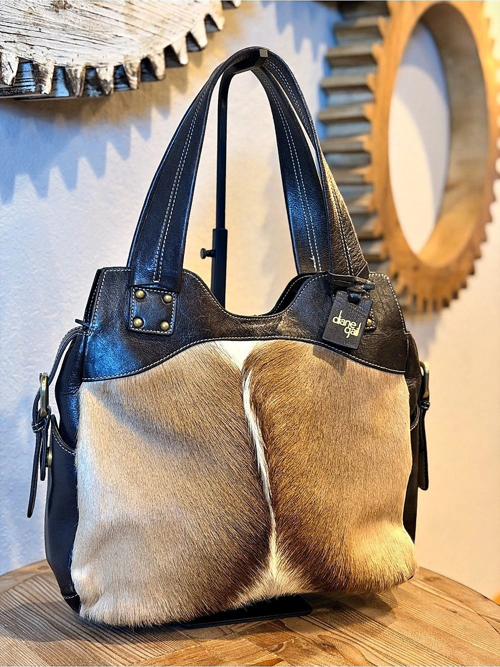 Diane Gail African springbok hobo bag.